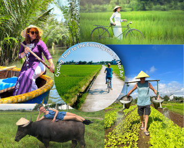 Countryside Bicycle – Water Buffalo & Bamboo Basket Boat Ride